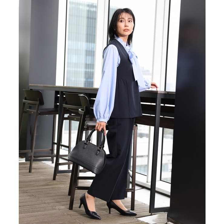 【汚れ＆シワが付きにくい/セレモニー/通勤】ダブルクロスジレ/洗濯機OK | THE SHOP TK | 詳細画像5 