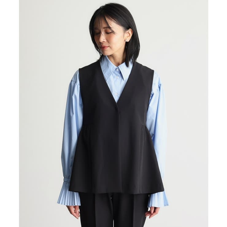 【汚れ＆シワが付きにくい/セレモニー/通勤】ダブルクロスジレ/洗濯機OK | THE SHOP TK | 詳細画像13 