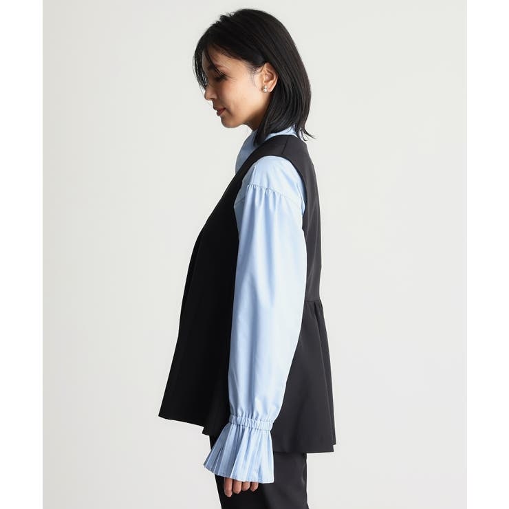 【汚れ＆シワが付きにくい/セレモニー/通勤】ダブルクロスジレ/洗濯機OK | THE SHOP TK | 詳細画像14 