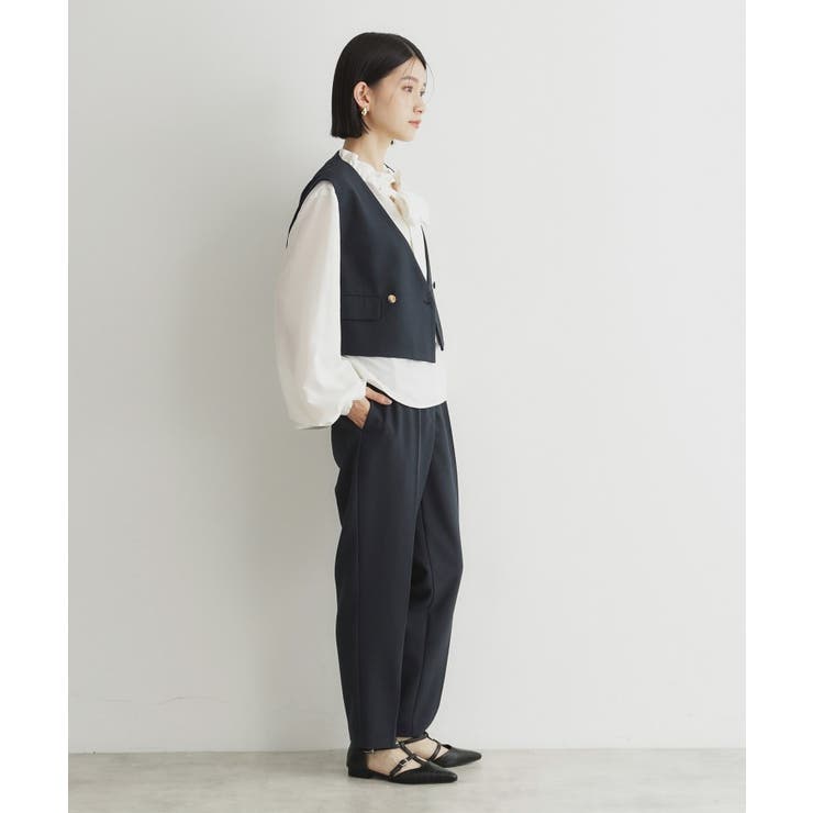 【セットアップ可／ONOFF活躍】カルゼショートジレ／洗える | THE SHOP TK | 詳細画像9 