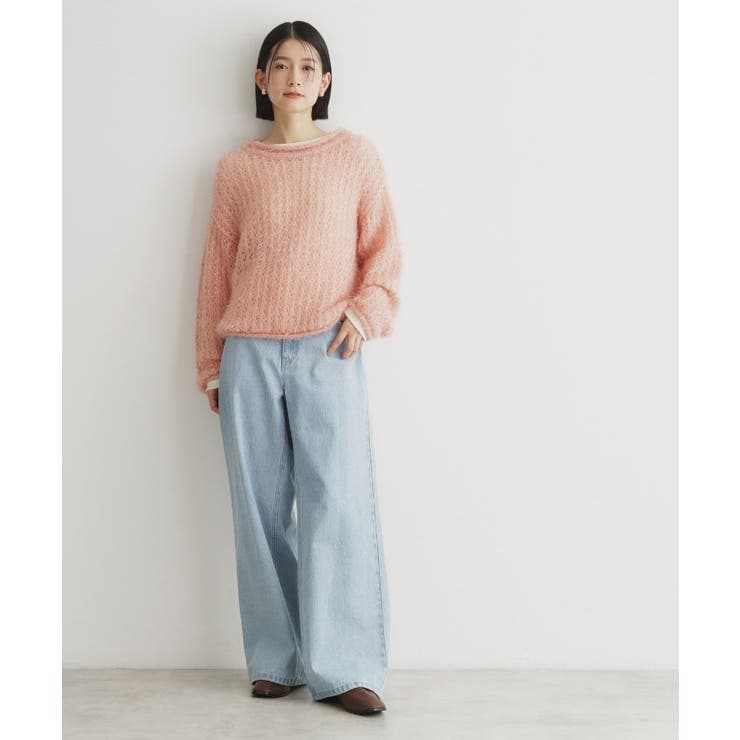 【毛玉になりにくい】ラメメッシュニット/洗える | THE SHOP TK | 詳細画像12 