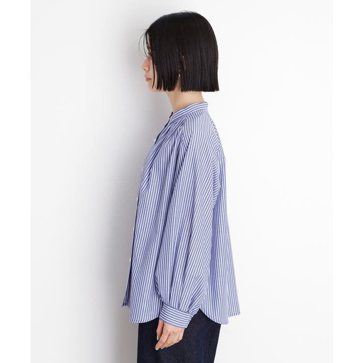 ラメストライプラグランシャツ【洗える】 | THE SHOP TK | 詳細画像10 