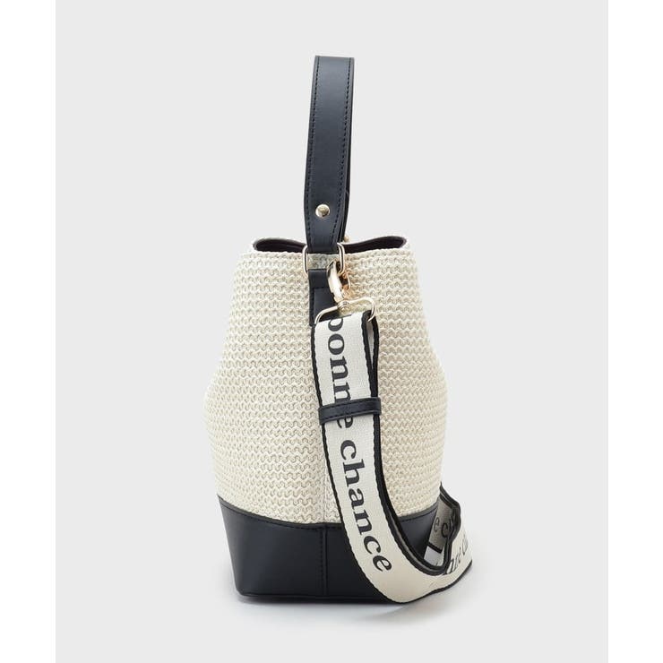 合皮×雑材コンビバック【ロゴベルト付】 | THE SHOP TK | 詳細画像2 