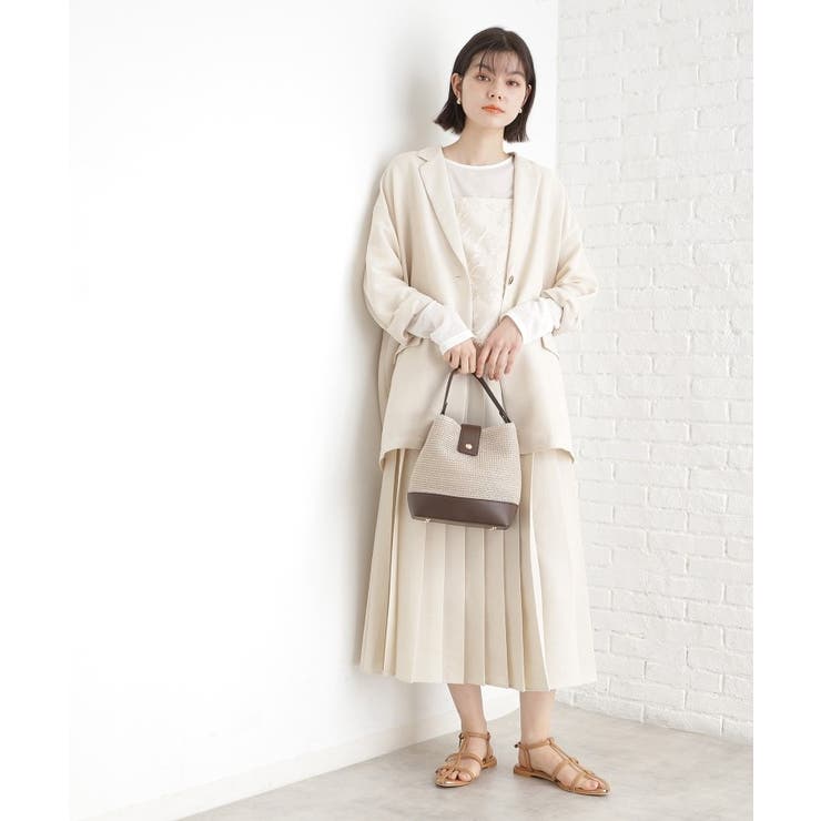 合皮×雑材コンビバック【ロゴベルト付】 | THE SHOP TK | 詳細画像12 