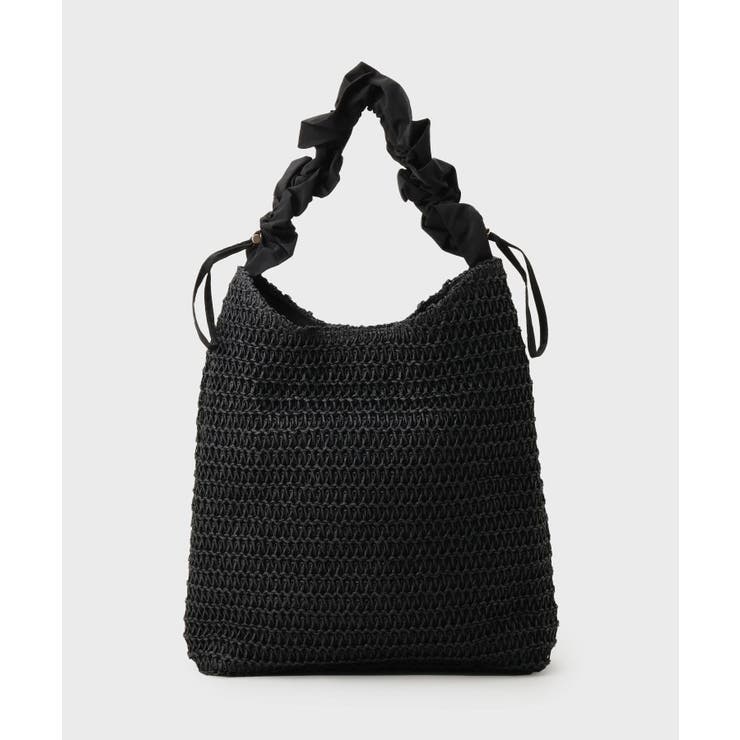 ブラック(019) | タフタフリル雑材トート | THE SHOP TK