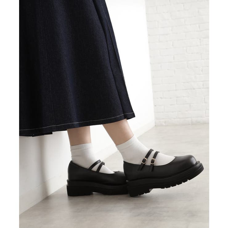 ダブルストラップ厚底シューズ | THE SHOP TK | 詳細画像1 