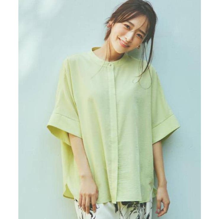 イエロー(031) | ドルマンブラウス【7色展開/洗濯機OK/体型カバー】 | THE SHOP TK