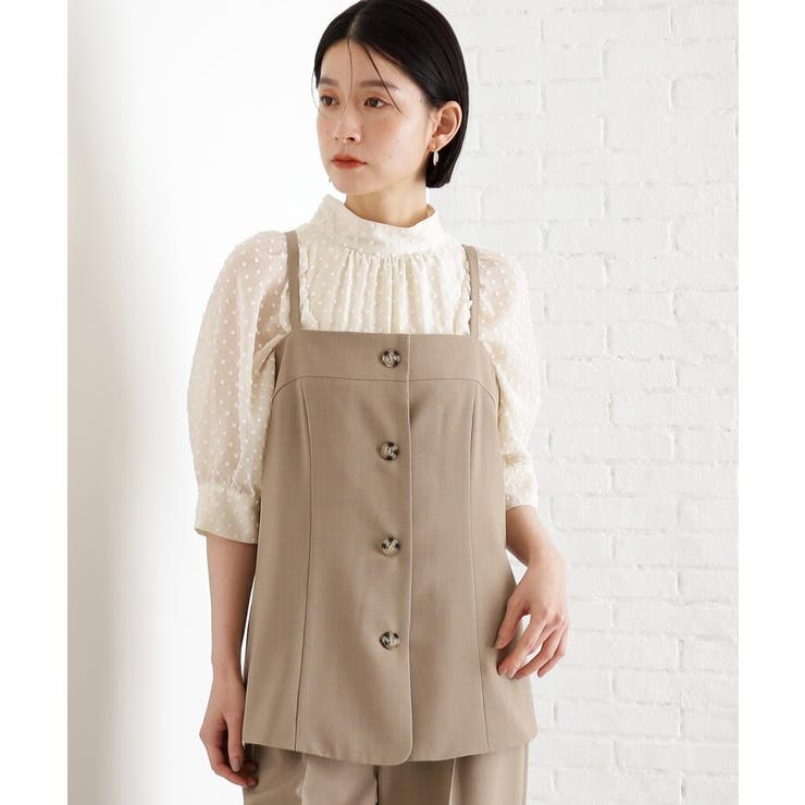 麻調キャミビスチェ【洗濯機OK】 | THE SHOP TK | 詳細画像2 