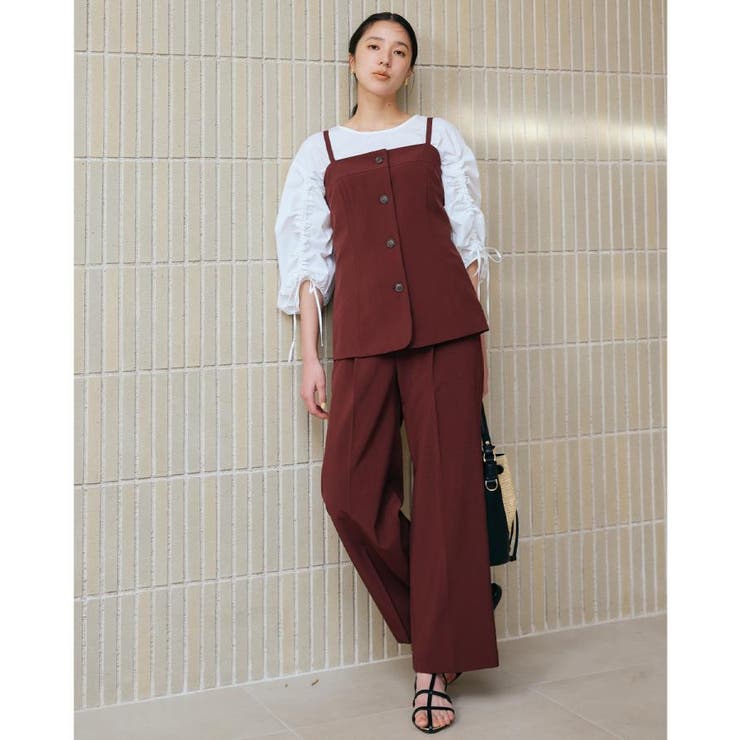 麻調キャミビスチェ【洗濯機OK】 | THE SHOP TK | 詳細画像4 