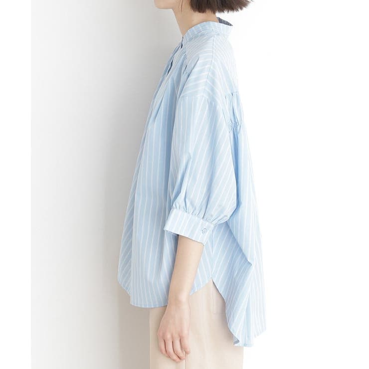 【体型カバー】6分袖バックシャーリングシャツ/洗える | THE SHOP TK | 詳細画像17 