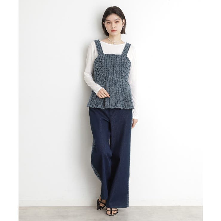 ジャカードデニムビスチェ【洗濯機OK】 | THE SHOP TK | 詳細画像3 