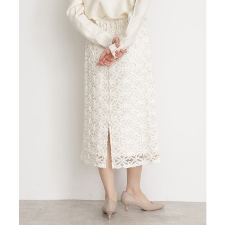【ONOFF活躍／セレモニー】刺繍レーススカート／洗える | THE SHOP TK | 詳細画像10 
