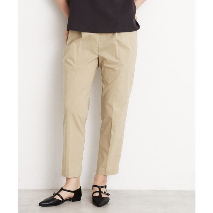 ベージュ(052) | ハイパーストレッチテーパードパンツ 接触冷感 洗える | THE SHOP TK