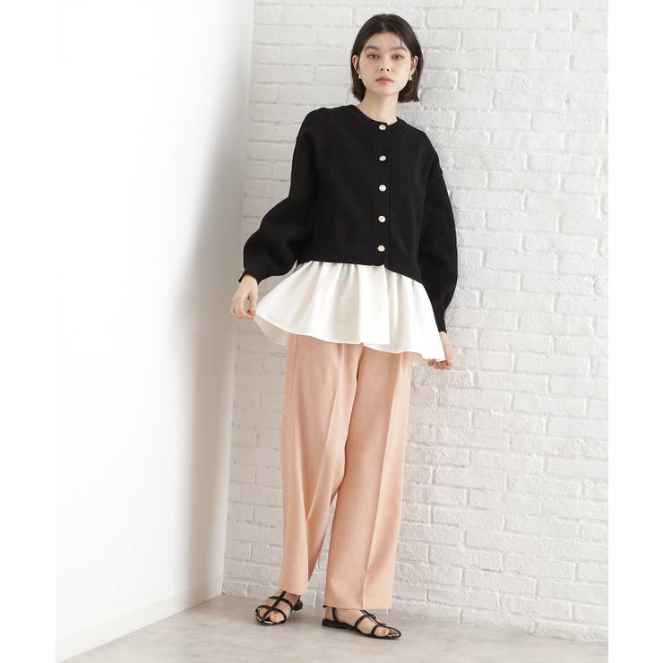 布帛ドッキングメッシュカーデ | THE SHOP TK | 詳細画像5 