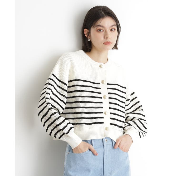 布帛ドッキングメッシュカーデ | THE SHOP TK | 詳細画像13 