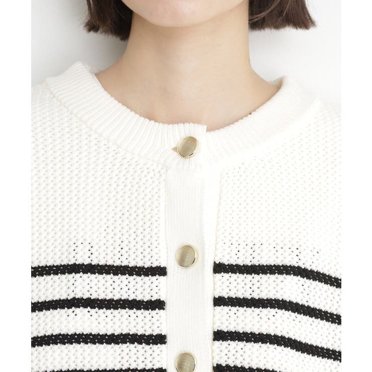 布帛ドッキングメッシュカーデ | THE SHOP TK | 詳細画像21 