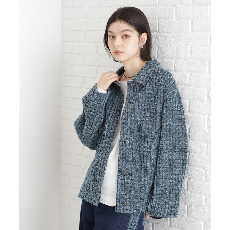 ジャカードデニムジャケット【洗える】 | THE SHOP TK | 詳細画像1 