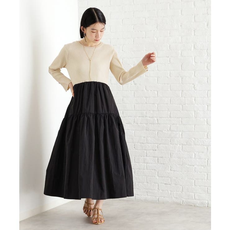 ニットドッキングワンピース【洗える】 | THE SHOP TK | 詳細画像1 