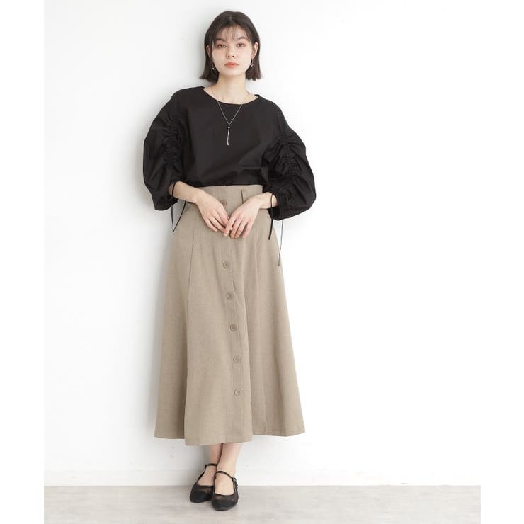 フラップベルト付きスカート【洗える】 | THE SHOP TK | 詳細画像5 