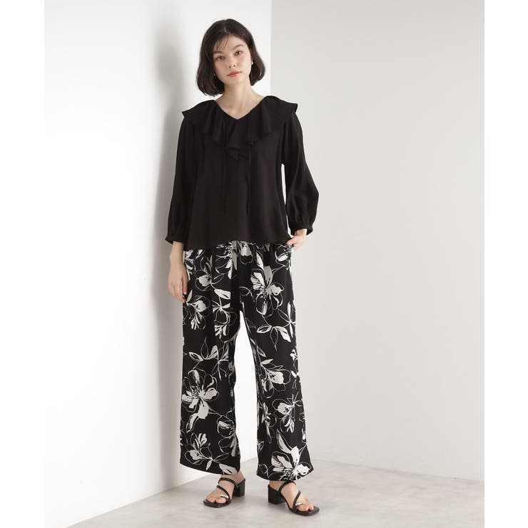 ラッフルカラーブラウス【洗濯機OK】 | THE SHOP TK | 詳細画像3 