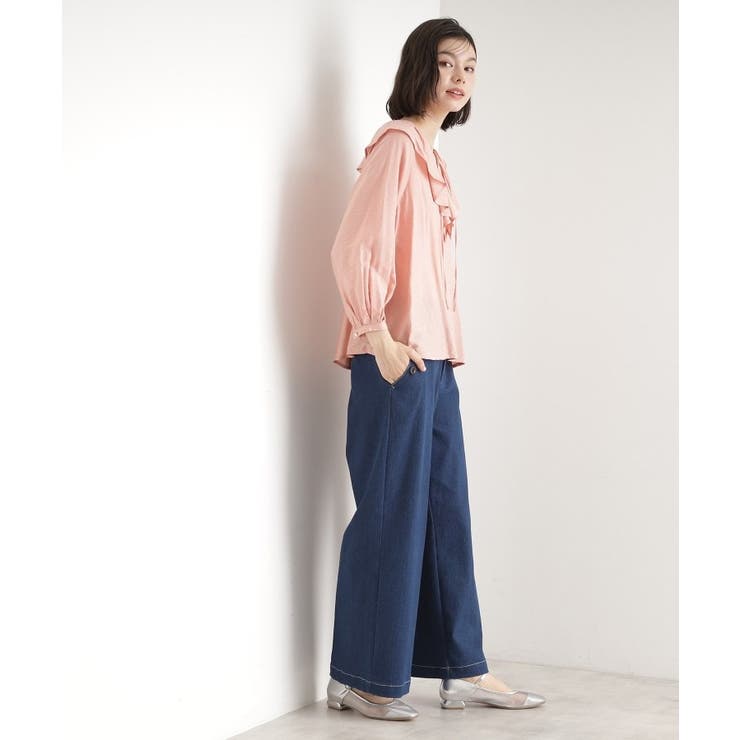 ラッフルカラーブラウス【洗濯機OK】 | THE SHOP TK | 詳細画像10 