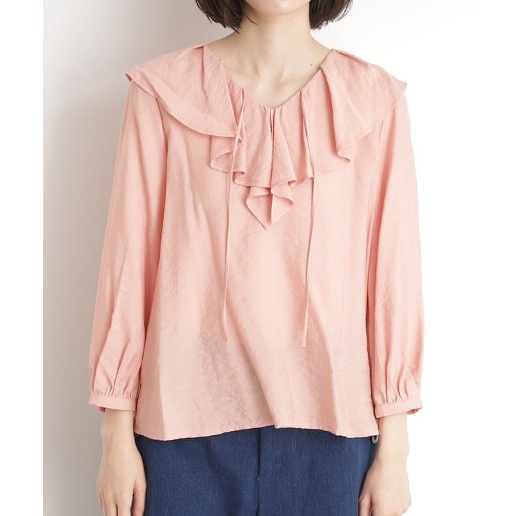 ラッフルカラーブラウス【洗濯機OK】 | THE SHOP TK | 詳細画像13 