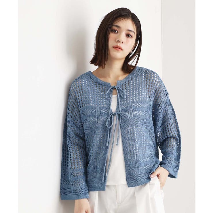 【前後2WAY】タンク付透かし柄ニット/洗える | THE SHOP TK | 詳細画像15 