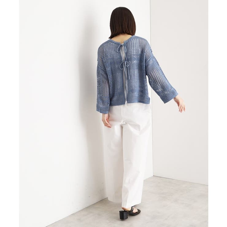 【前後2WAY】タンク付透かし柄ニット/洗える | THE SHOP TK | 詳細画像20 