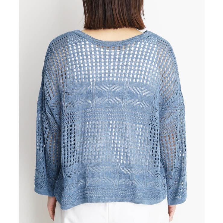 【前後2WAY】タンク付透かし柄ニット/洗える | THE SHOP TK | 詳細画像24 