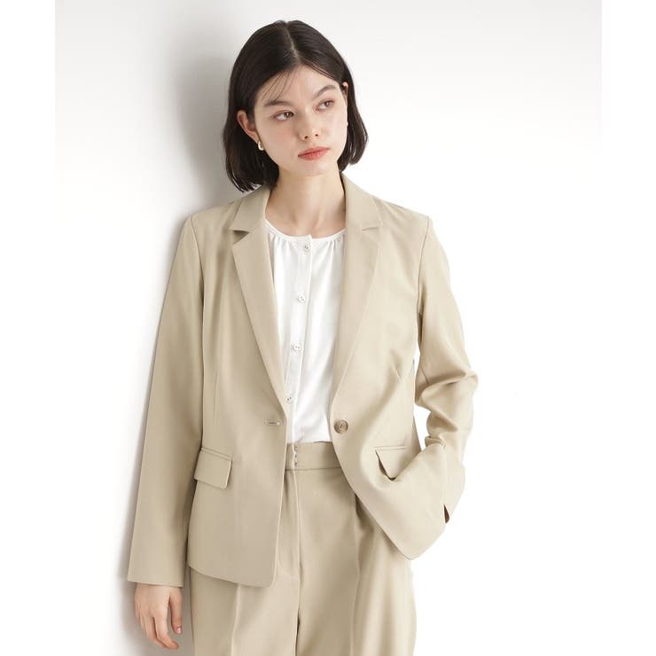 ベージュ(052) | 【セットアップ可】テーラードジャケット | THE SHOP TK