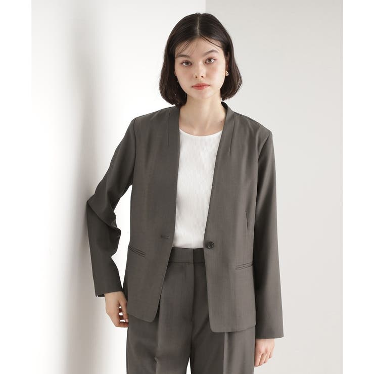 【セットアップ可】ノーカラージャケット | THE SHOP TK | 詳細画像1 