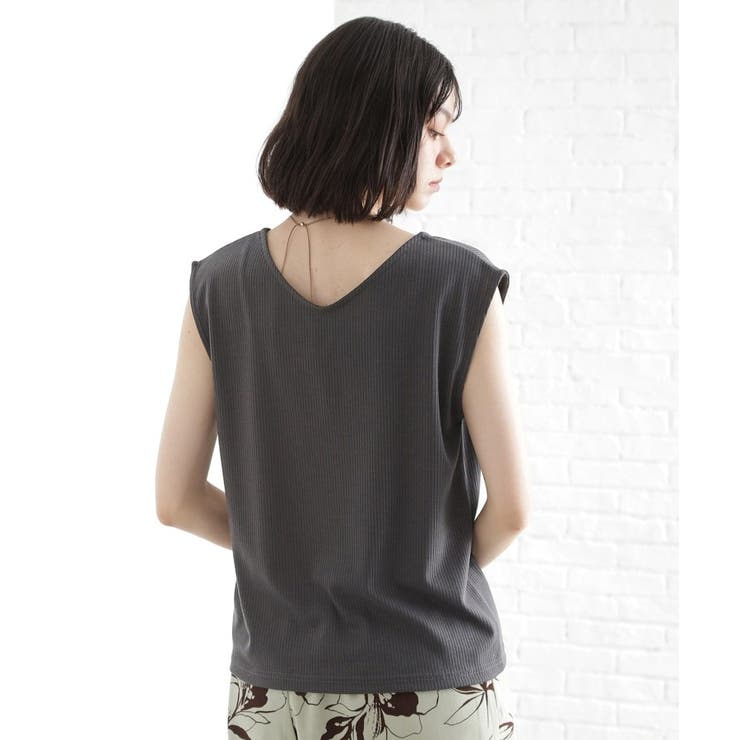 前後2WAYワイドリブタンク【洗濯機OK】 | THE SHOP TK | 詳細画像10 