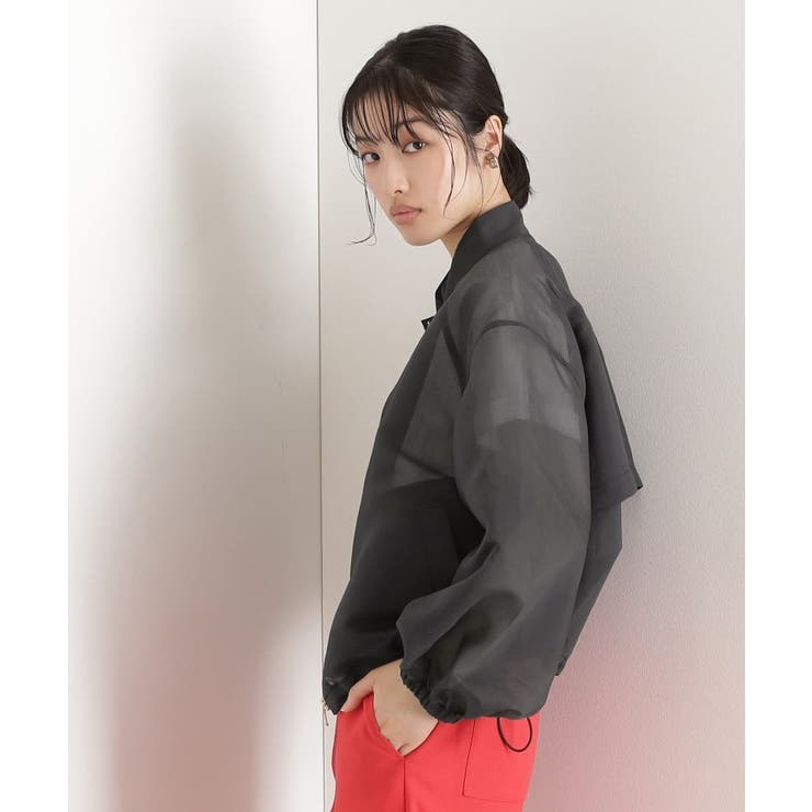 シアースタンドカラーブルゾン【洗える】 | THE SHOP TK | 詳細画像4 