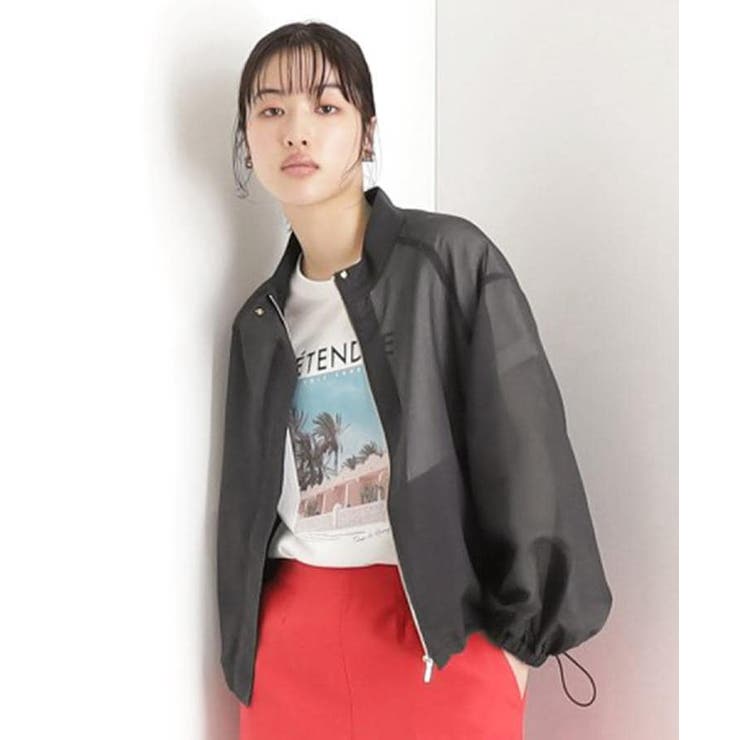 シアースタンドカラーブルゾン【洗える】 | THE SHOP TK | 詳細画像2 