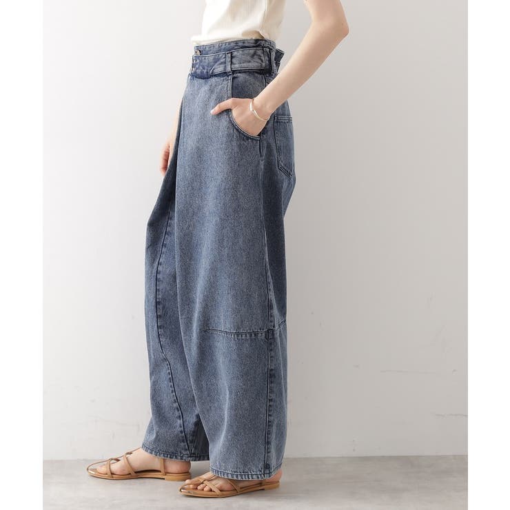 ネイビー(094) | バレル風タックパンツ【洗濯機OK】 | THE SHOP TK