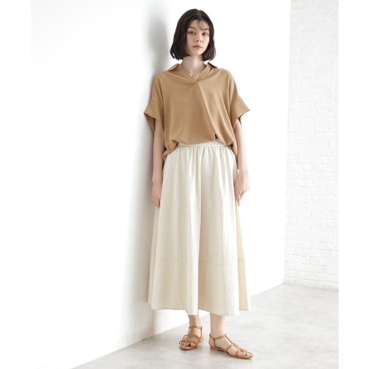 スキッパーシャツ【防シワ/接触冷感/洗濯機OK/セットアップ可】 | THE SHOP TK | 詳細画像14 