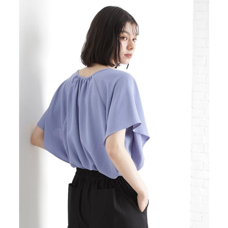 袖フレアブラウス【防シワ／接触冷感／洗濯機OK/セットアップ可】 | THE SHOP TK | 詳細画像14 