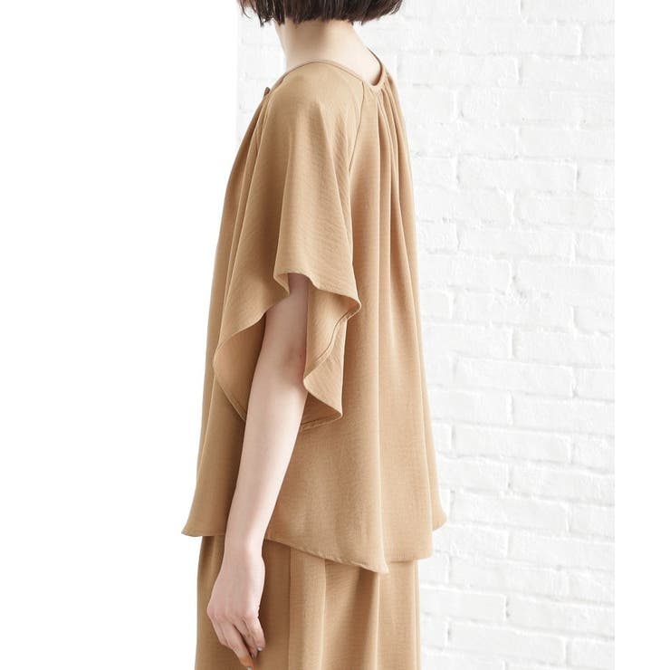 袖フレアブラウス【防シワ／接触冷感／洗濯機OK/セットアップ可】 | THE SHOP TK | 詳細画像25 