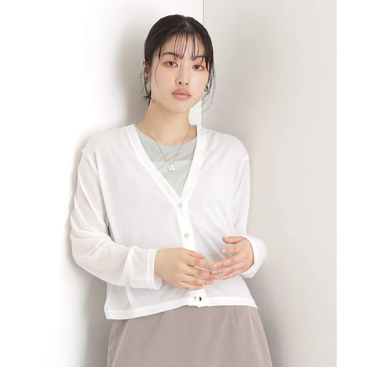 オフホワイト(003) | シアーカーデ＆タンクトップ【セットアイテム/洗える】 | THE SHOP TK