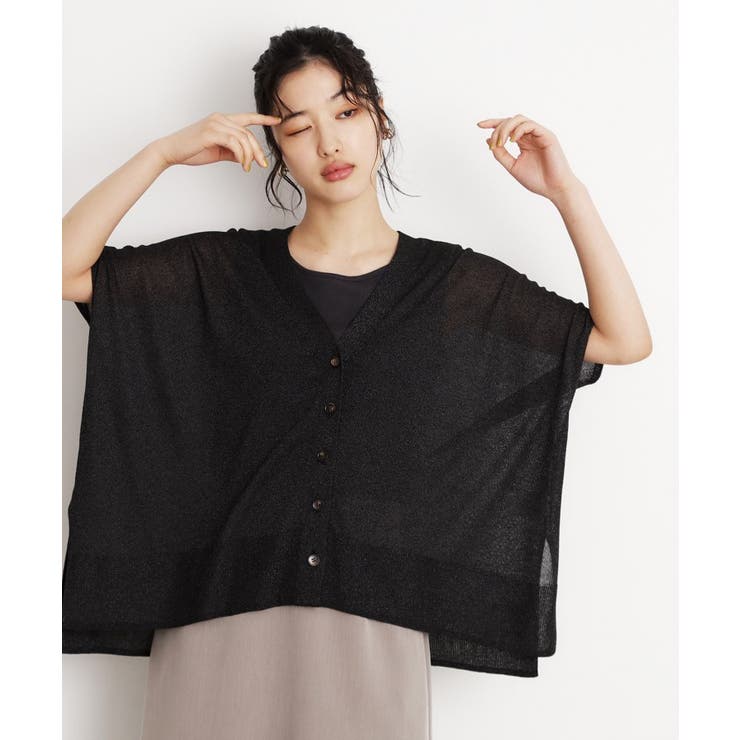 ポンチョカーディガン【洗える/体型カバー】 | THE SHOP TK | 詳細画像1 