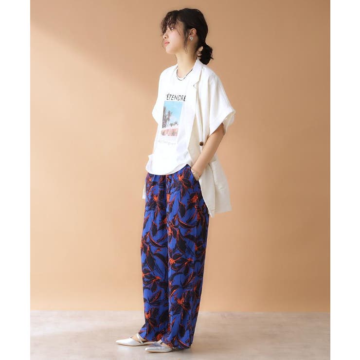 リネン混半袖テーラージャケット【洗える/セットアップ可】 | THE SHOP TK | 詳細画像7 