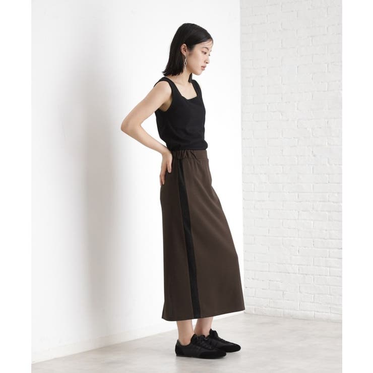 サイドラメラインタイトスカート【洗濯機OK】 | THE SHOP TK | 詳細画像7 