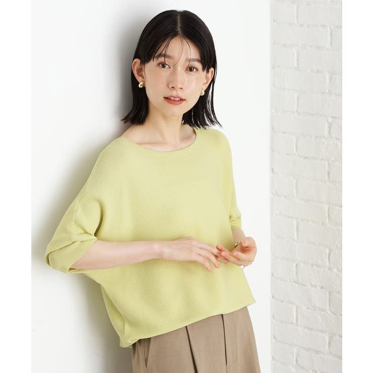 6分袖ガータードルマンニット【エコベロ/洗濯機OK】 | THE SHOP TK | 詳細画像14 