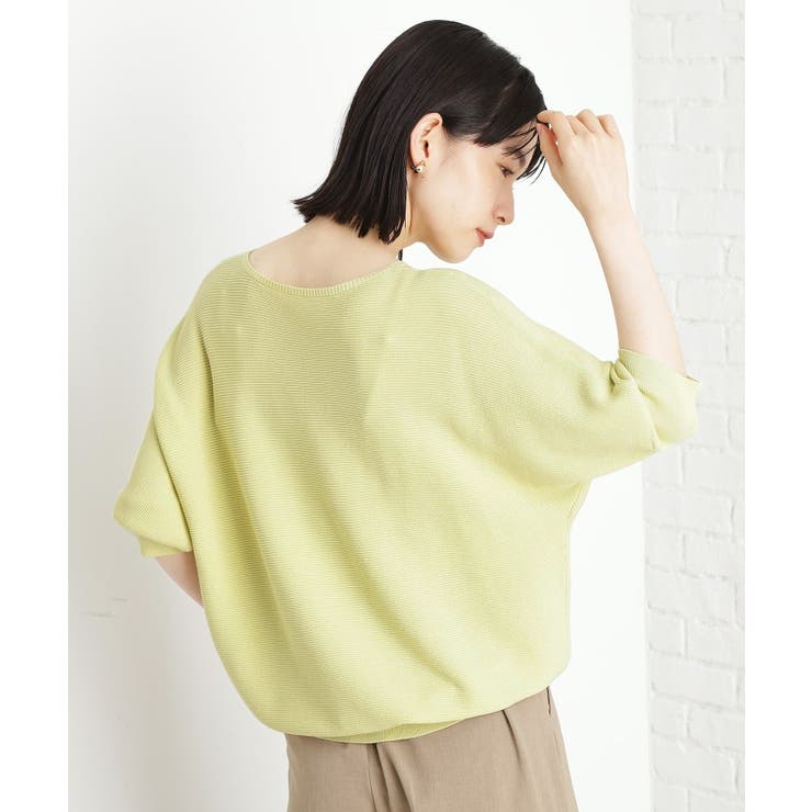 6分袖ガータードルマンニット【エコベロ/洗濯機OK】 | THE SHOP TK | 詳細画像15 