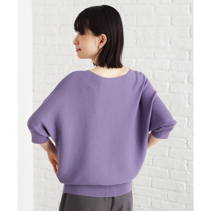 6分袖ガータードルマンニット【エコベロ/洗濯機OK】 | THE SHOP TK | 詳細画像24 