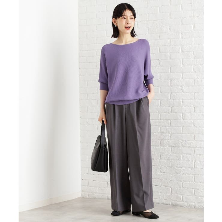 6分袖ガータードルマンニット【エコベロ/洗濯機OK】 | THE SHOP TK | 詳細画像25 