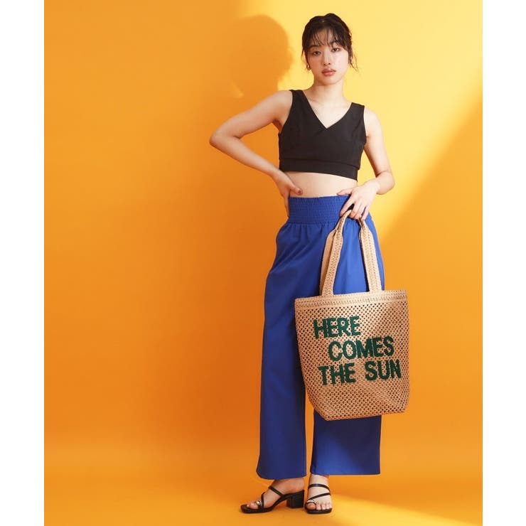 【mizugiwa ラッシュガード】パット入りリボンビスチェ セットアップ可 | THE SHOP TK | 詳細画像5 