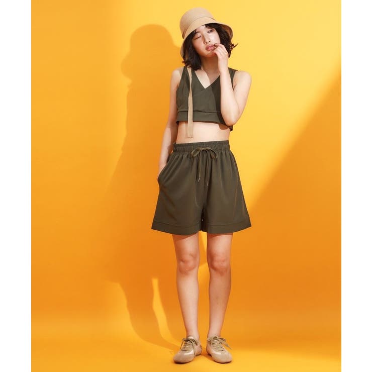 【mizugiwa ラッシュガード】パット入りリボンビスチェ セットアップ可 | THE SHOP TK | 詳細画像9 