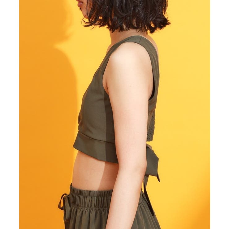 【mizugiwa ラッシュガード】パット入りリボンビスチェ セットアップ可 | THE SHOP TK | 詳細画像14 