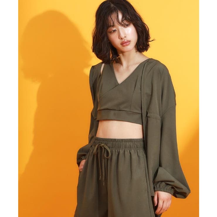 【mizugiwa ラッシュガード】パット入りリボンビスチェ セットアップ可 | THE SHOP TK | 詳細画像10 